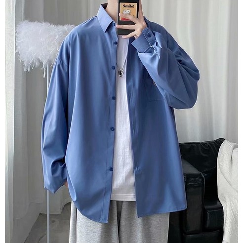 oversize overfit 男裝 時尚 服裝 上衣 休閒 襯衫 成年男 成年男子
