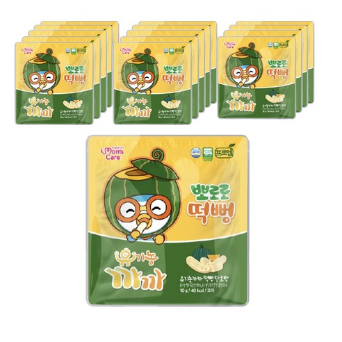 프로엠 뽀로로 유기농 까까 떡뻥 단호박 10g, 15개, 단호박맛