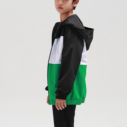 Junior 時尚 男孩 女孩 普通 服裝 上衣 兜帽 拉鍊 初中