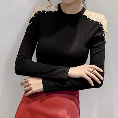 女裝 時尚 服裝 上衣 長袖 T卹 成年女性 成年女性 女裝 女裝