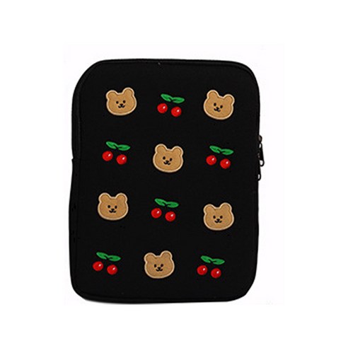 LYD Company 태블릿PC 아이패드 캐릭터 파우치 35 x 26 cm, 체리곰