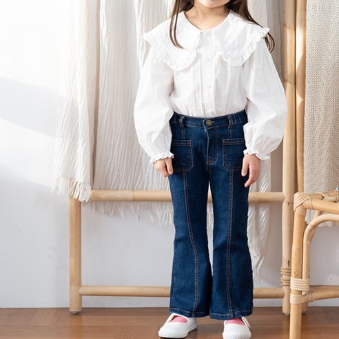 여아용 예니와동이 포켓 부츠컷 데님