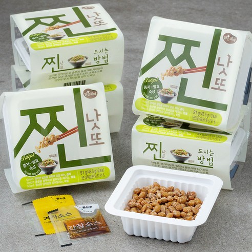 [로켓프레시] 맑은물에 찐낫또, 45.5g, 12개입, 1개