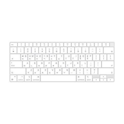 카라스 New Macbook Air 13.3 W MB003 / MC503 / MC504 글자 인쇄 칼라 키스킨, 화이트, 1개