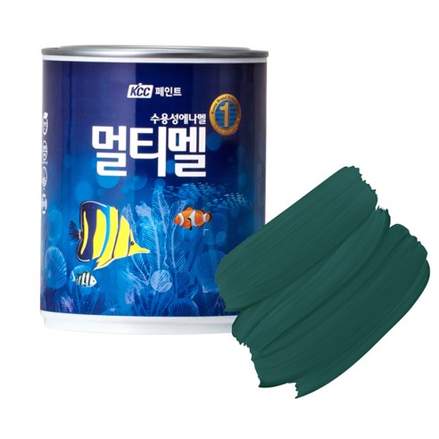 KCC페인트 숲으로 홈앤 멀티멜 페인트 반광 0.9L, 녹색, 1개