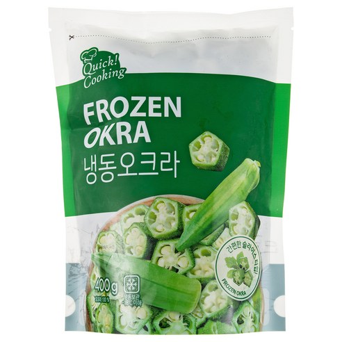 푸짐하고 맛있는 식감: 퀵쿠킹 냉동 오크라