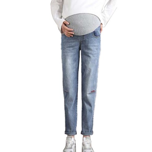 배기스타일 임산부 청바지