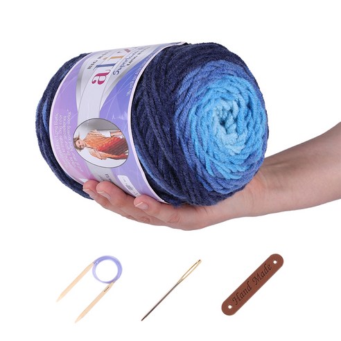 알리제 마마니트 대용량 맥시 롱바틱실 뜨개질 DIY 패키지, 1세트, 6773