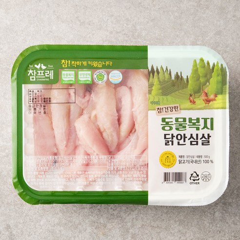 참프레 동물복지 인증 닭안심 (냉장), 500g, 1개