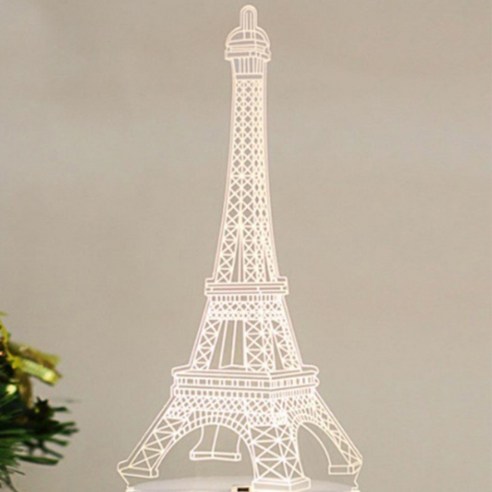 피제닉 led 아크릴 무드등 에펠탑, 혼합색상
