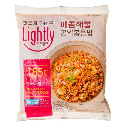 매콤한 감칠맛으로 입맛을 사로잡는 매콤해물 곤약볶음밥