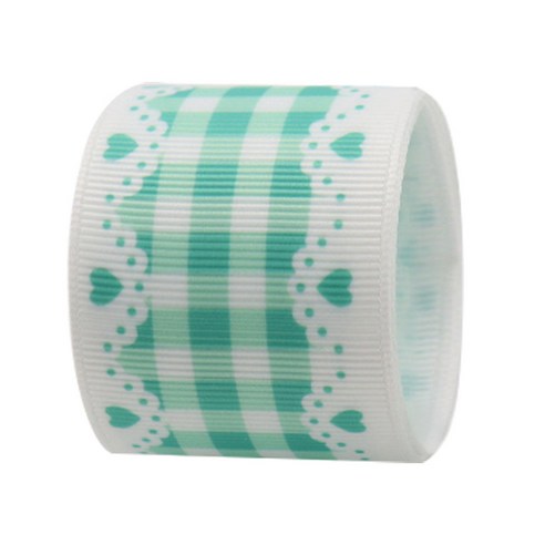 디어애뮬릿 포장 리본끈 38mm, 9m, 그린