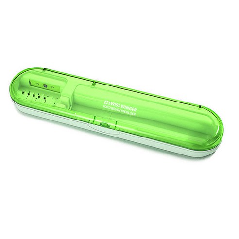 캐리 3세대 uvc LED 휴대용 칫솔살균기 SW-UV350, 그린