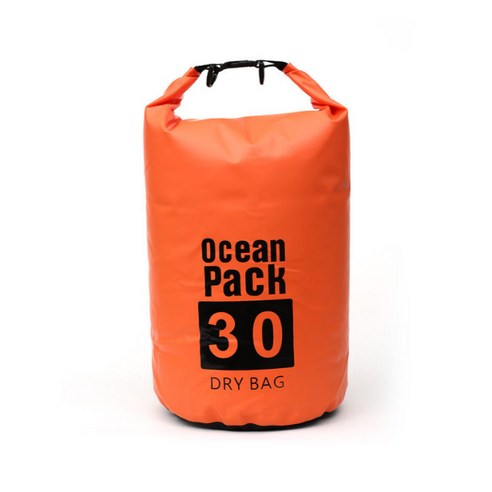 w에이블 방수 비치 수영 드라이 백팩 30L, 06 주황색