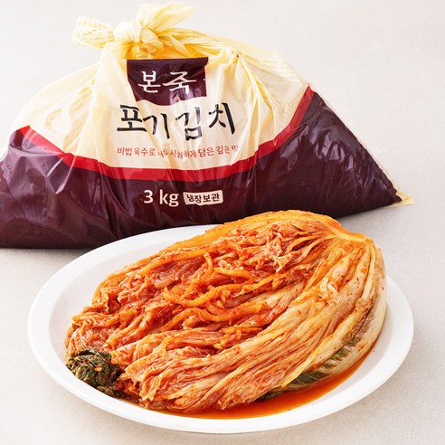 본죽 포기김치, 1개, 3kg