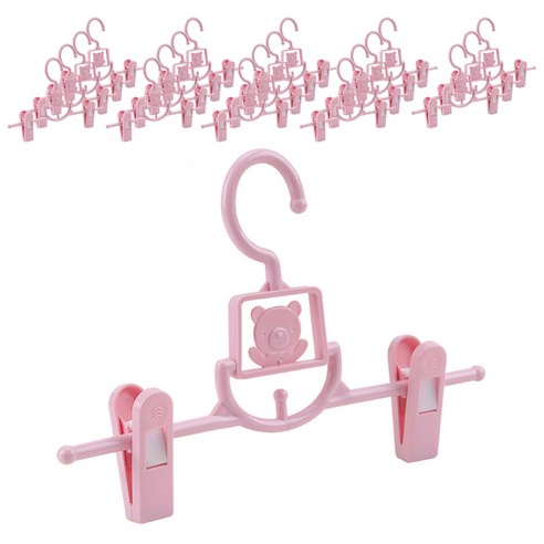 옷장 정리의 혁신, 센스이따 길이 조절 가능 바지걸이로 깔끔함을 더하다 아기바지걸이