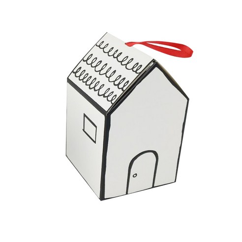 글로리빙 사탕하우스 선물 포장 상자 작은집, 혼합색상, 3개