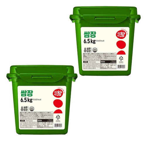 식자재왕 순창 쌈장, 2개, 6.5kg