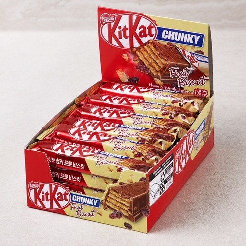 KitKat 청키 프룻 비스킷, 38g, 24개