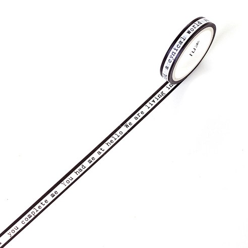 온업 DIY 다이어리 꾸미기 스티커 슬림 테이프 7mm x 5m, 1개, Jerry