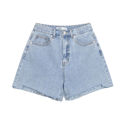 미쏘 여성용 밑단 구제디테일 데님 쇼츠