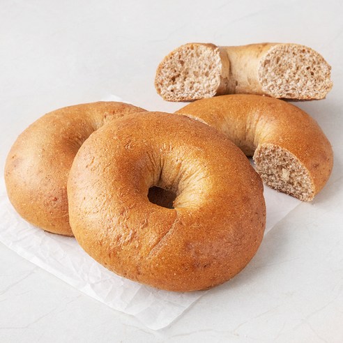 브로드카세 발효종 통밀 베이글, 120g, 3개입, 1개