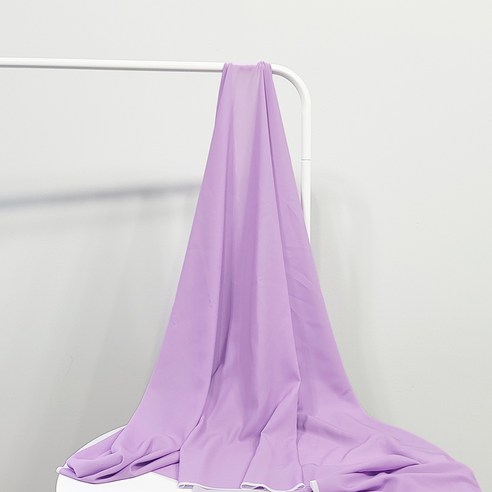 나비손길 두툼한 컬러 인터록 마감 쉬폰 원단, 109라벤더