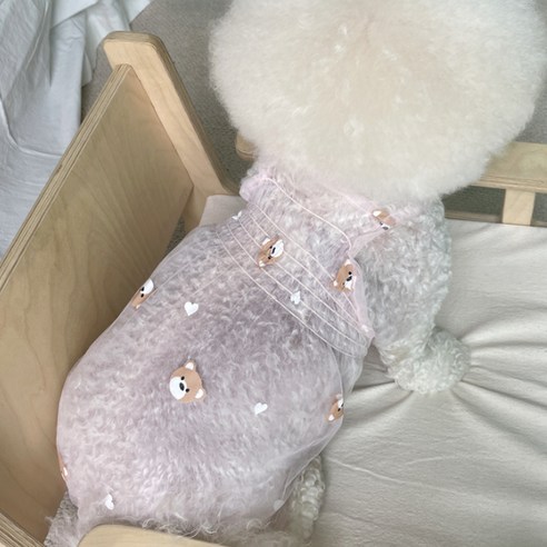바이담수미 반려동물 포인트 곰 올인원, 핑크