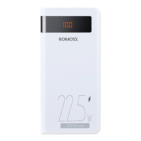 로모스 22.5W 고속충전 대용량 보조배터리 30000mAh Micro USB Lightning 8핀 C 타입