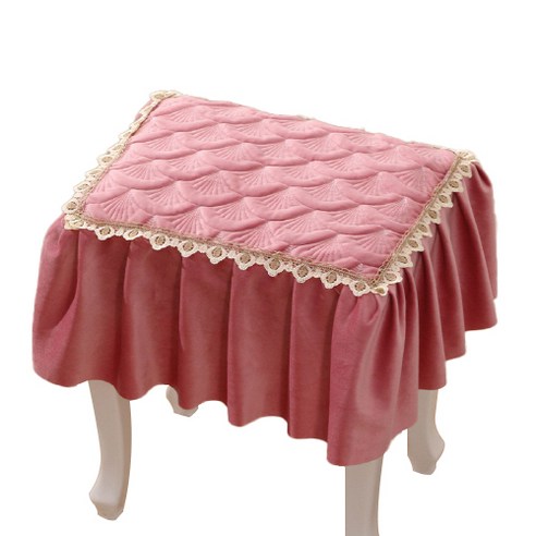 물결물결 피아노 의자 커버 30 x 45 cm, 핑크