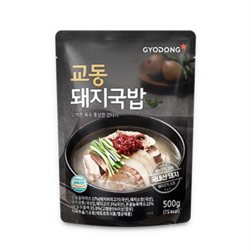 교동식품 돼지국밥, 500g, 1개