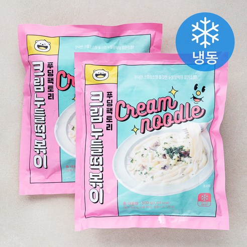 푸딩팩토리 크림 누들 떡볶이 (냉동), 2개, 500g