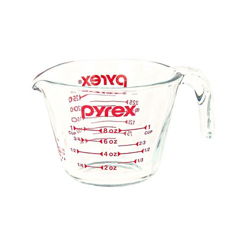 파이렉스 코렐 오리지날 내열유리 계량컵, 레드, 250ml