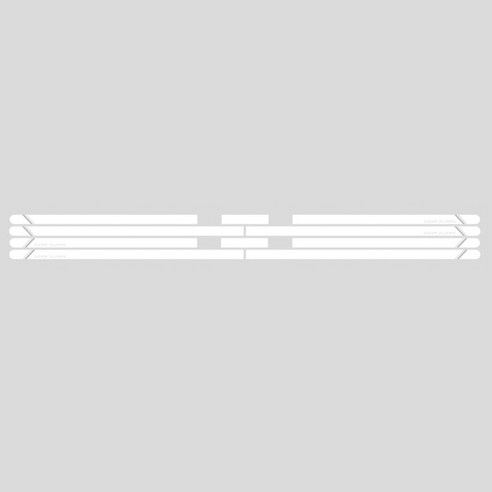 아칸 문콕방지 아크릴 도어가드 엣지 공용, 화이트, 1개