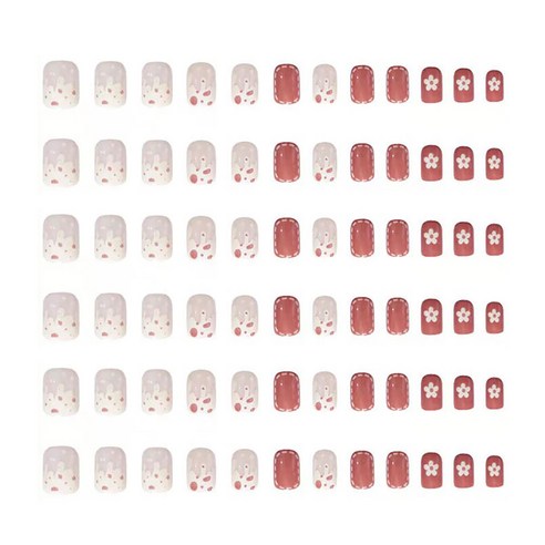 MA 트렌드 손톱 셀프 네일 팁, 3세트, 01