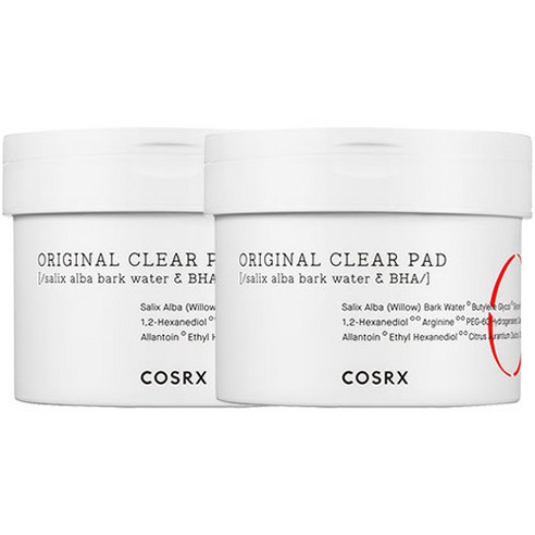 코스알엑스 원스텝 오리지널 클리어 패드 140ml, 2개