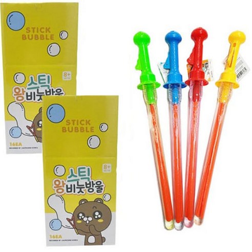 스틱 왕 비눗방울 100ml 4종 x 4p 세트, 혼합색상, 2세트