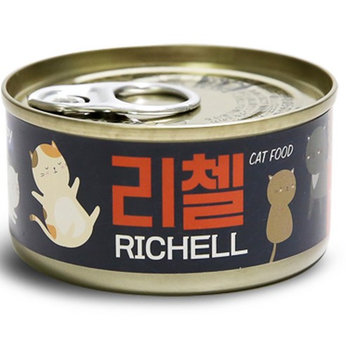 테비토퍼 고양이 리첼 캔 참치 80g, 24개