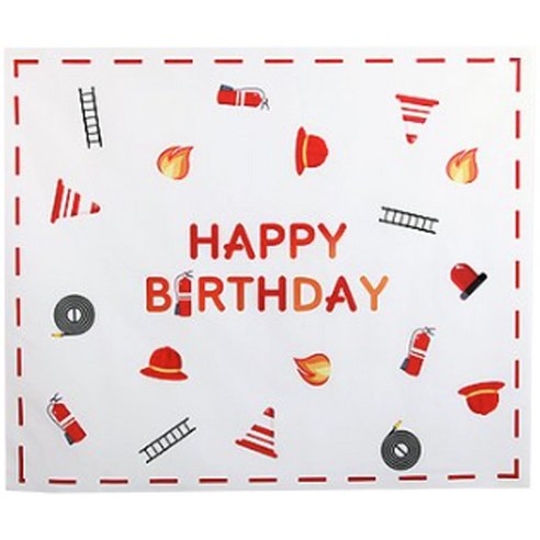 파티해 생일 역할놀이 현수막, 소방관