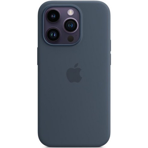 Apple 정품 아이폰 맥세이프 실리콘 케이스 아이폰14 Pro, 스톰 블루 섬네일
