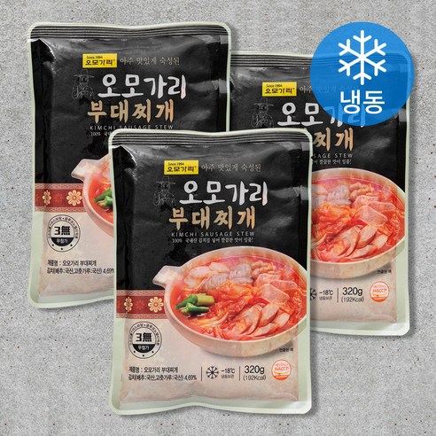 오모가리 부대찌개 (냉동), 3팩, 320g