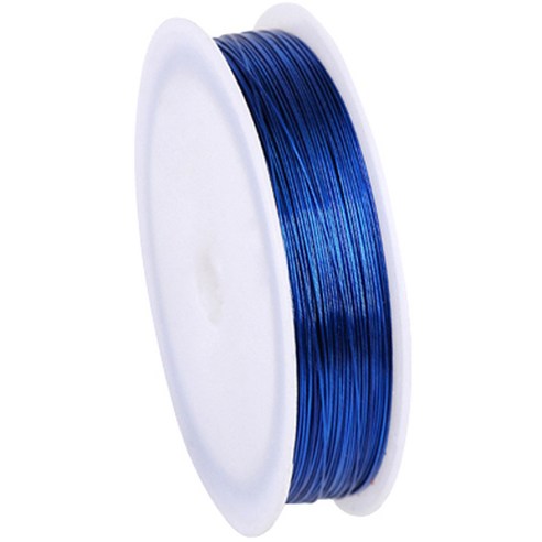 부드러운 철 와이어 0.5mm x 40m, 18 블루, 1개