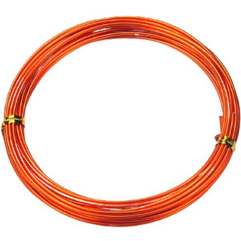 에나벨 공예철사 1.5mm x 5m, 03 주황색, 1개