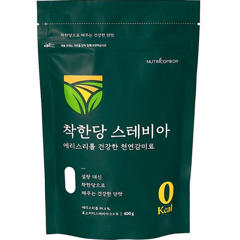 뉴트리커먼 착한당 스테비아 에리스리톨 천연감미료, 1개, 400g