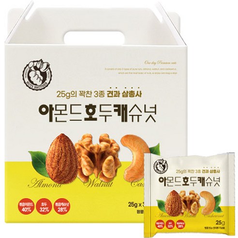 너츠브라더 견과 삼총사 30p 세트, 750g, 1개