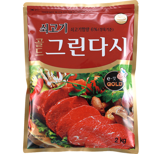 두원식품 쇠고기 골드 그린다시 조미료, 2kg, 1개