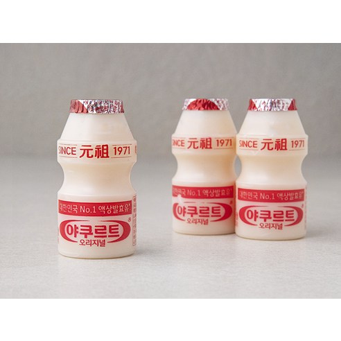한국 야쿠르트 오리지널 - 발효유의 맛과 풍부한 어휘로 아이들에게 인기있는 간식