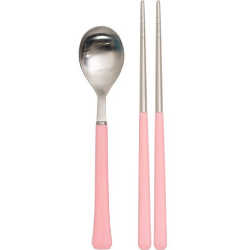라온누리 아동용 블루밍 컬러 수저세트, SOFT PINK, 숟가락 + 젓가락 1쌍, 1세트