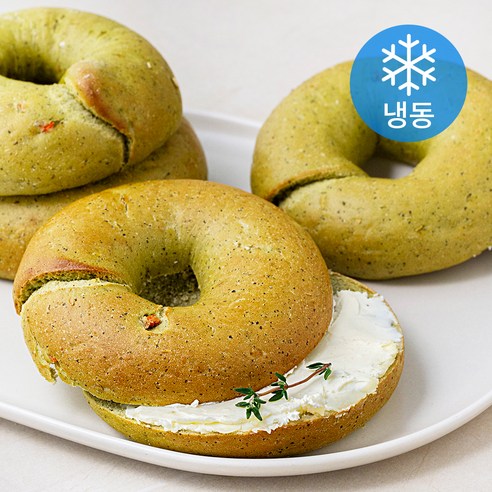 야미요밀 정성가득 채식 케일야채 쌀베이글 4개입 (냉동), 440g, 1개