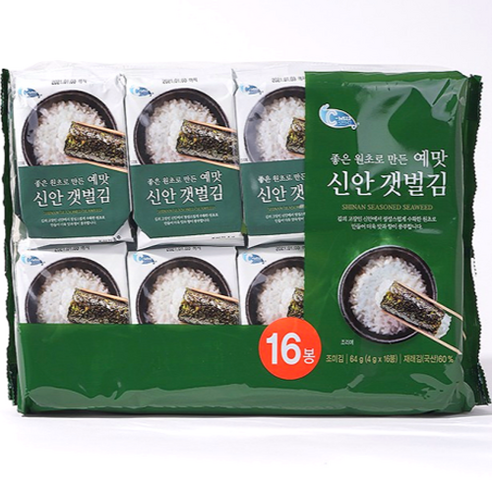 예맛 신안갯벌김, 16개, 4g